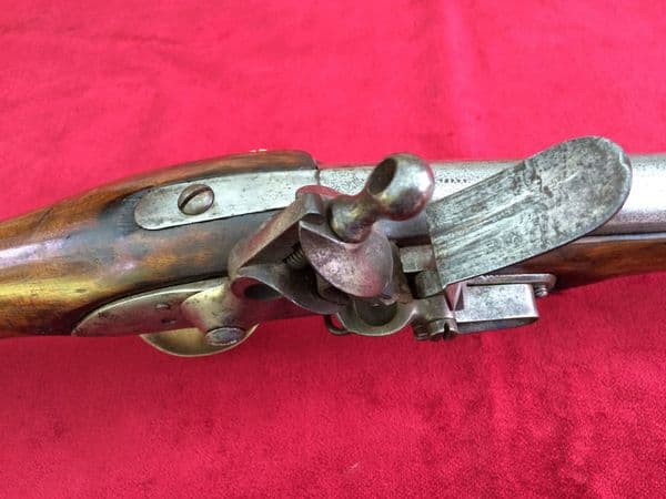 A  Military Flintlock Musket of the type carried at the battle of Waterloo. Ref 7909
